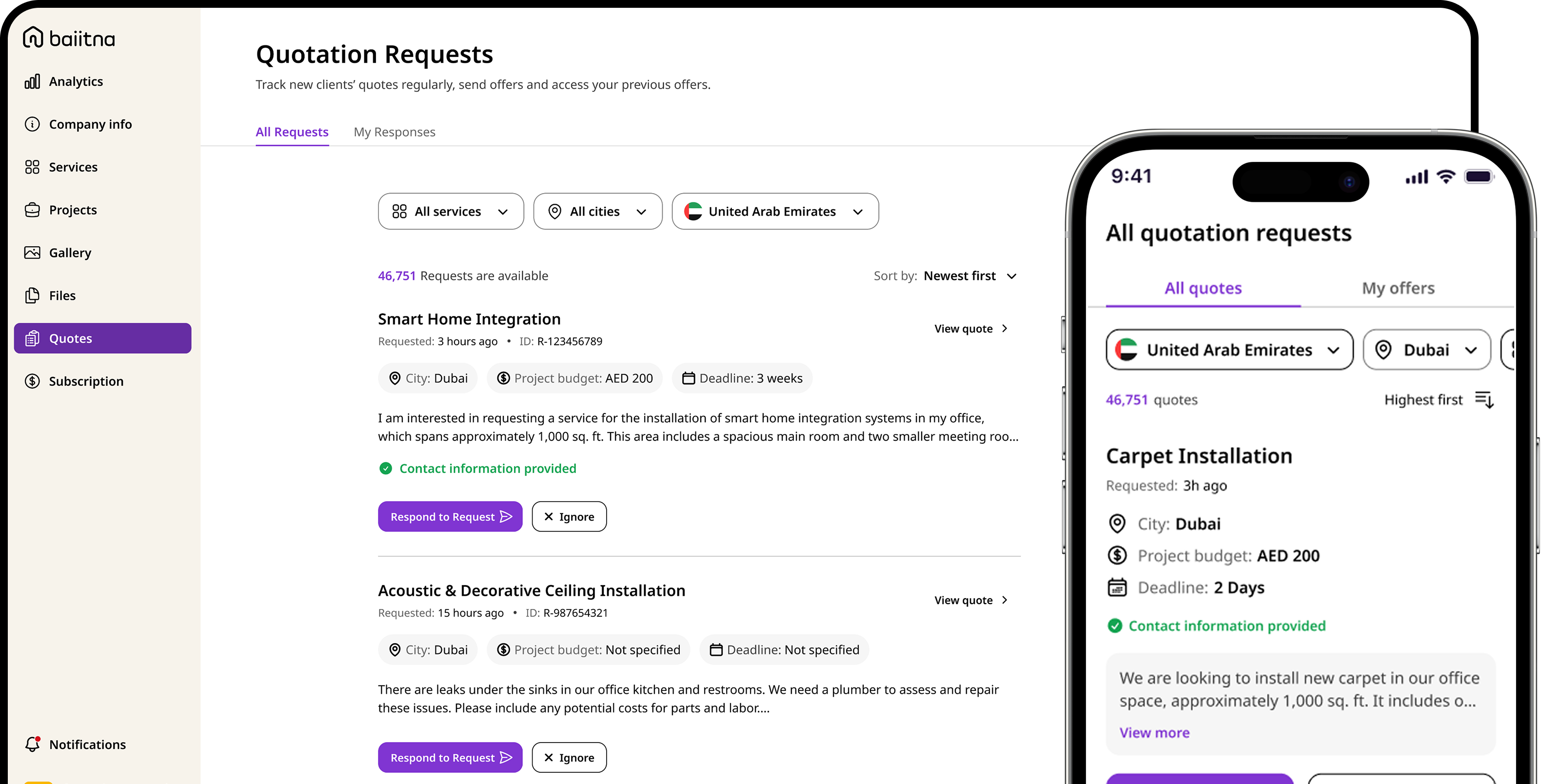 Find property services easily